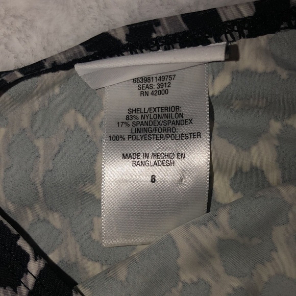 Jaclyn Smith Swim Tankini Size 8 ruching on sides Cute and Stylish Gold - Picture 2 of 5